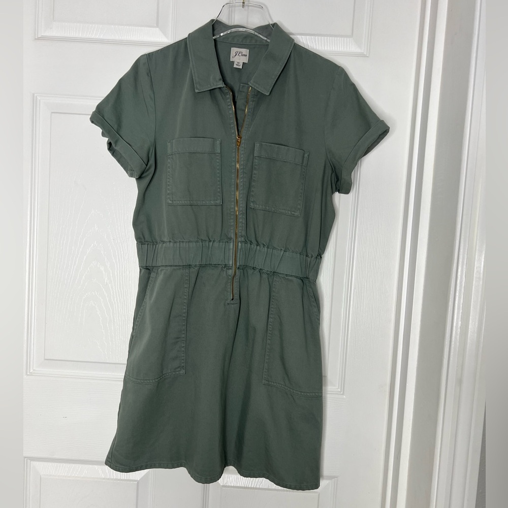 J. Crew Mini Cargo Style Dress Sz 10 - Picture 1 of 11